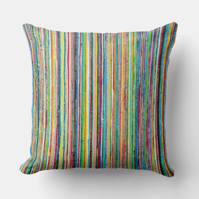 Coussin Arc en arc-en-ciel 20 x 20 Poly Throw Pillow (Recto)
