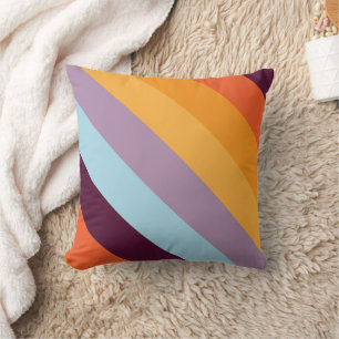 Coussin Arc en arc-en-ciel vertical rétro