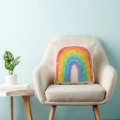 Coussin arc-en-ciel. (Chaise)