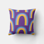 Coussin Arc-en-ciel 10e Anniversaire Violet (Verso)