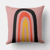 Coussin arc-en-ciel abstrait (Verso)