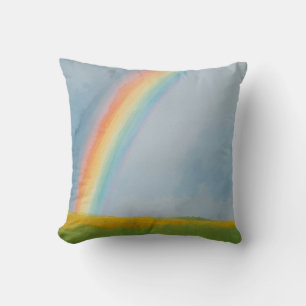 Coussin Arc-en-ciel aquarelle