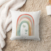 Coussin Arc-en-ciel aquarelle boho (Couverture)