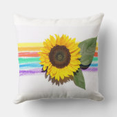 Coussin Arc-en-ciel brillant (Verso)