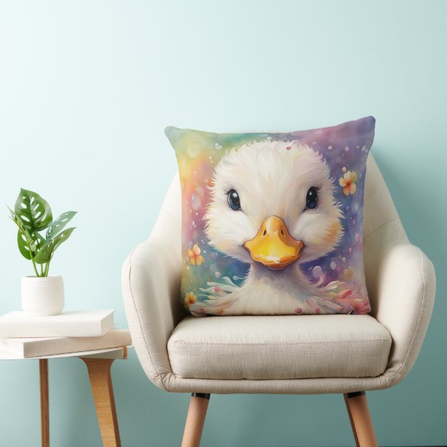 Coussin Arc-en-ciel Canard 3 (Chaise)