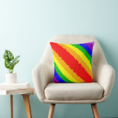 Coussin Arc-en-ciel clair et coloré (Chaise)