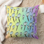 Coussin Arc-en-ciel de Fleurs Blanches (Couverture)