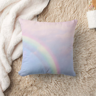 Coussin Arc en ciel d'espoir - pastel,