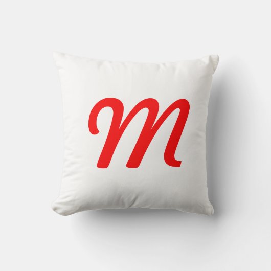 Coussin Arc en ciel et monogramme (Recto)
