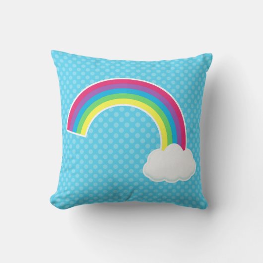 Coussin Arc-en-ciel et nuage (Recto)