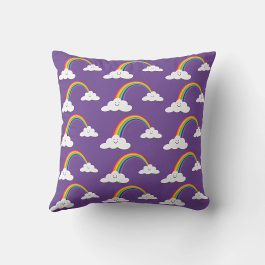 Coussin Arc en ciel et nuages (Verso)