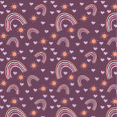 Coussin Arc en ciel et soleil