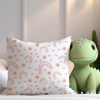 Coussin Arc en ciel et soleil