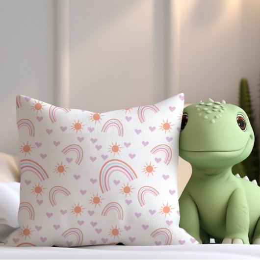 Coussin Arc en ciel et soleil
