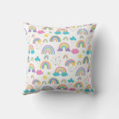 Coussin Arc-en-ciel mignon (Verso)