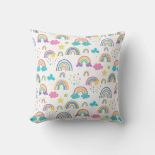 Coussin Arc-en-ciel mignon