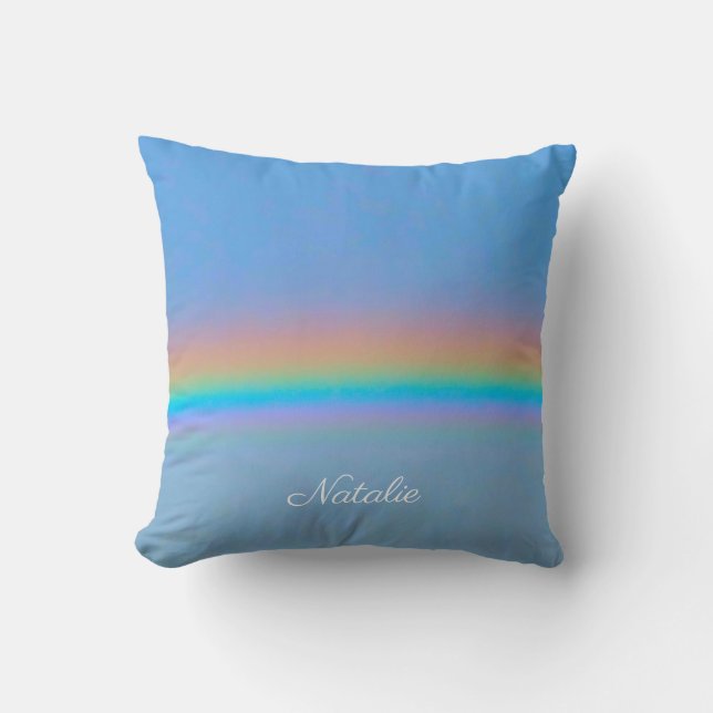 Coussin Arc-en-ciel naturel (Recto)