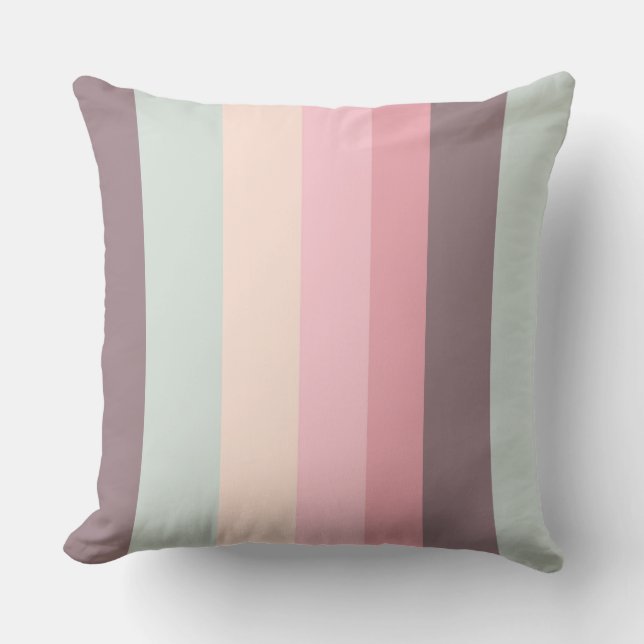 Coussin arc-en-ciel pastel (Recto)