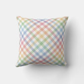 Coussin Arc en ciel plaid mignon ressort simple en vichy (Verso)