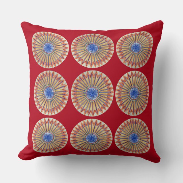 Coussin Arc-en-ciel rouge (Recto)