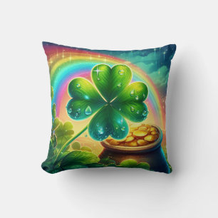 Coussin Arc-en-ciel Saint Patrick's Day trver