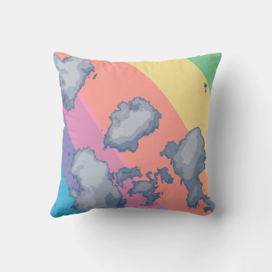 Coussin Arc-en tiré (Verso)