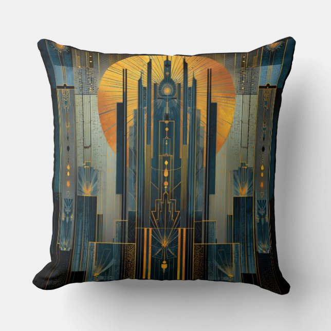 Coussin Architecture Déco La Nuit (Recto)