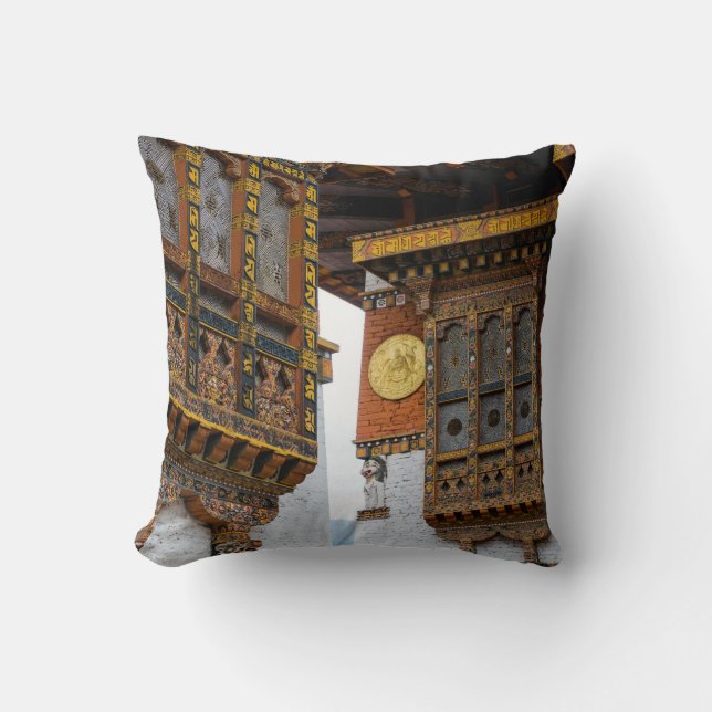 Coussin Architecture du Dzong (Recto)