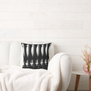 Coussin Architecture en noir et blanc