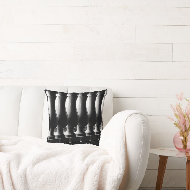 Coussin Architecture en noir et blanc (Canapé)