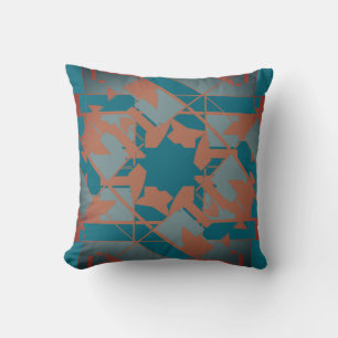 Coussin Ardoise rouille Bleu Turquoise Méditerranéen Desig