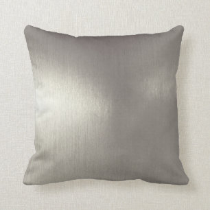 Coussin Argent balayé 4 métalliques