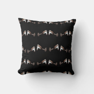 Coussin Argent Spire sur Noir