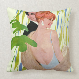 Coussin Argent sur son esprit