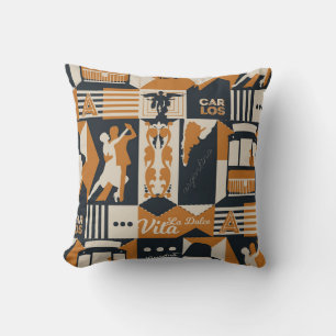 Coussin Argentine : Illustration Ethnique sans faille.