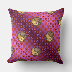 Coussin Aries et Earth Boar