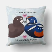 Coussin Arlequin Canard Amateur Toute année Anniversaire (Verso)