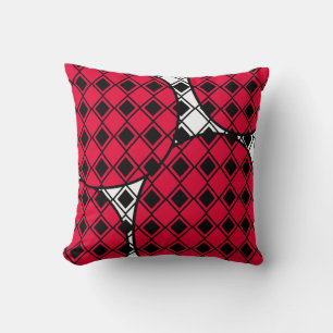 Coussin Arlequin en Blob Rose