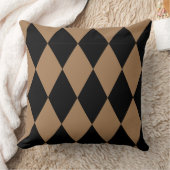 Coussin Arlequin en or géométrique et en diamant noir mode (Couverture)