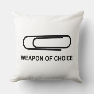 Coussin Arme De Choix Clip Papier - Drôle Paperclip