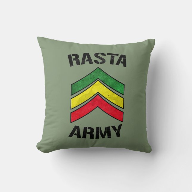 Coussin Armée de Rasta (Recto)