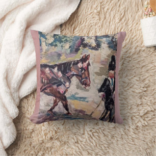 Coussin armoire à cheval de style renoir