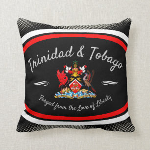 Coussin Armoiries de Trinité-et-Tobago White Dot Motif