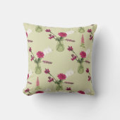 Coussin Arrangement de fleurs exotiques dans un verre (Recto)