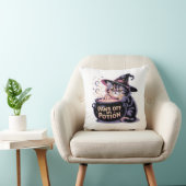 Coussin Arrêtez de toucher à ma potion, sorcière chat kawa (Chaise)