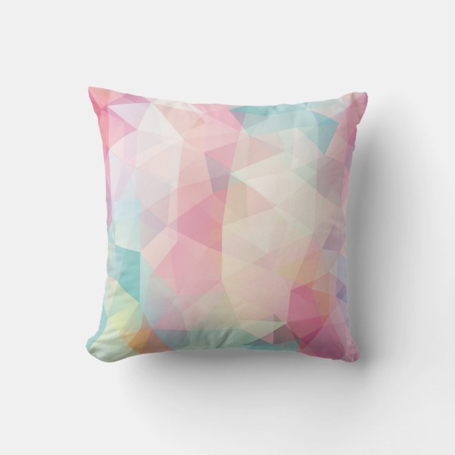 Coussin arrière - plan abstrait constitué de trianglesback (Recto)