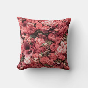 Coussin Arrière - plan abstrait fleuri rapproché.