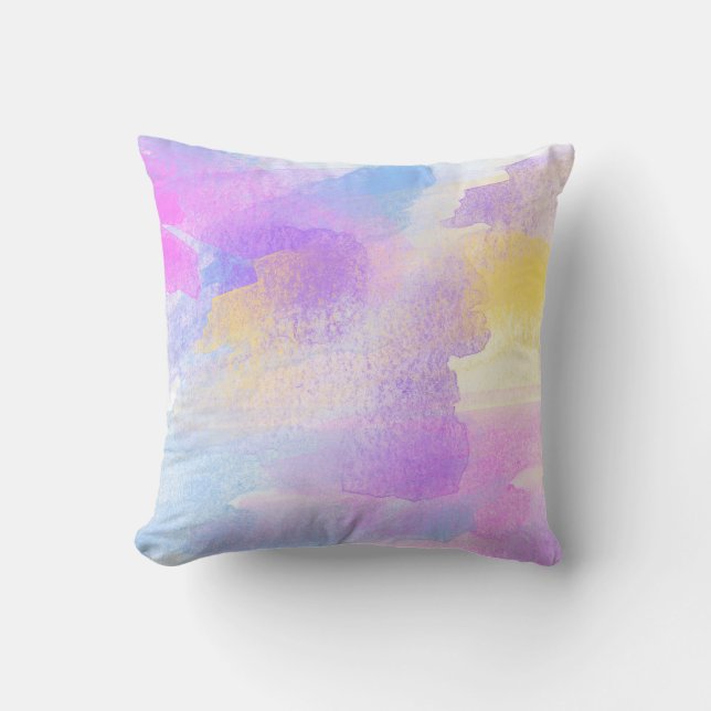 Coussin Arrière - plan art aquarelle abstraite (Recto)