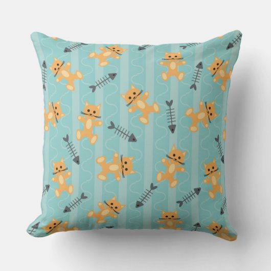 Coussin arrière - plan avec des chats (Recto)