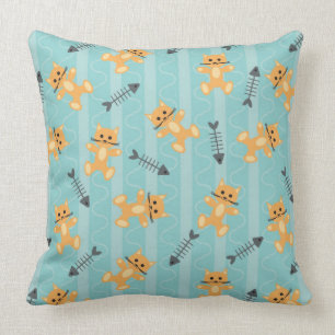 Coussin arrière - plan avec des chats